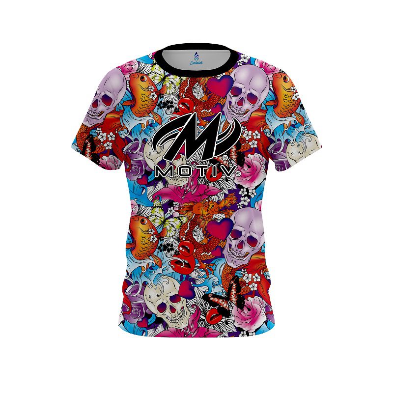 Motiv Skull Love CoolWick Bowling Jersey