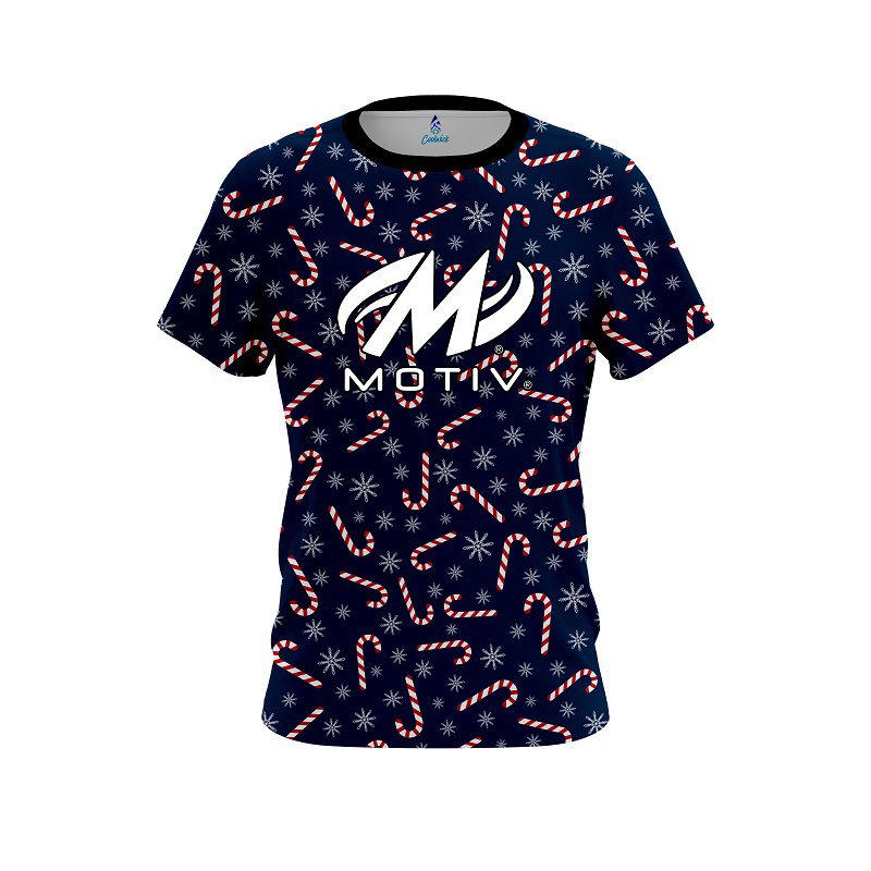 Motiv Snowy Candy Cane CoolWick Bowling Jersey