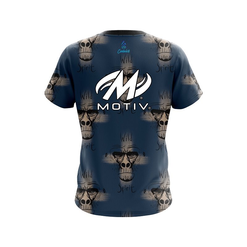 Motiv Wild Spirit Monkey CoolWick Bowling Jersey - Image 2