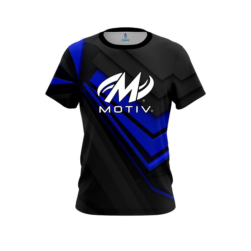 Motiv Steaming Dynamic Blue CoolWick Bowling Jersey
