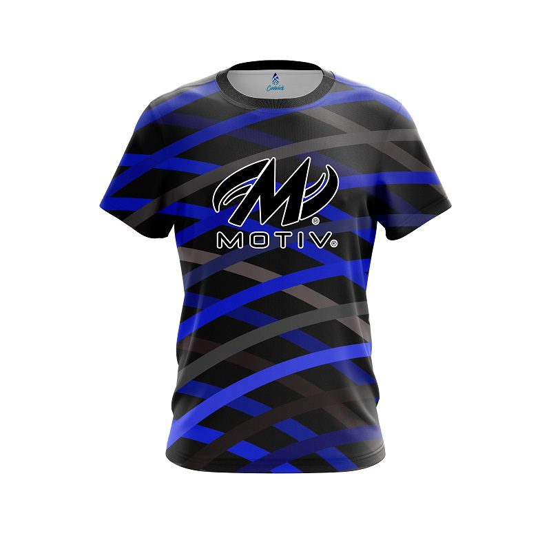 Motiv Turmoil Blue CoolWick Bowling Jersey