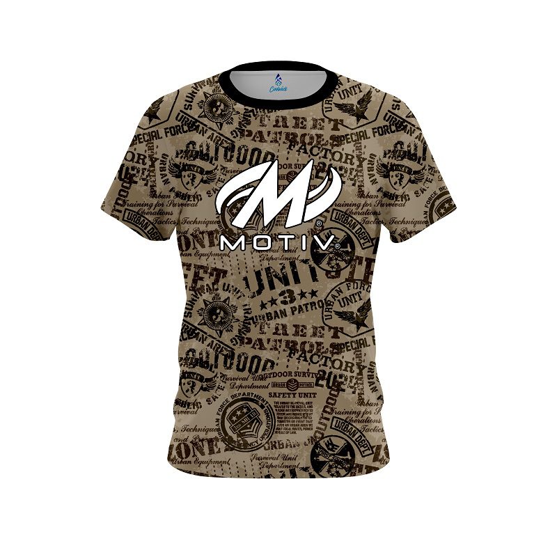 Motiv Urban Military Grunge CoolWick Bowling Jersey