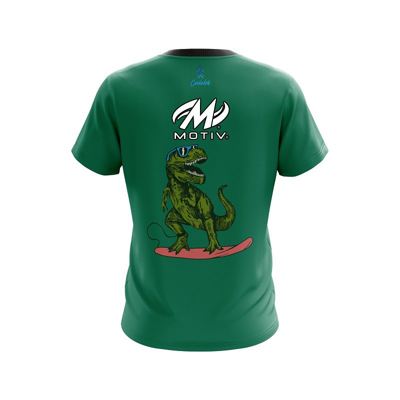 Motiv Wild Rex Surf CoolWick Bowling Jersey - Image 2