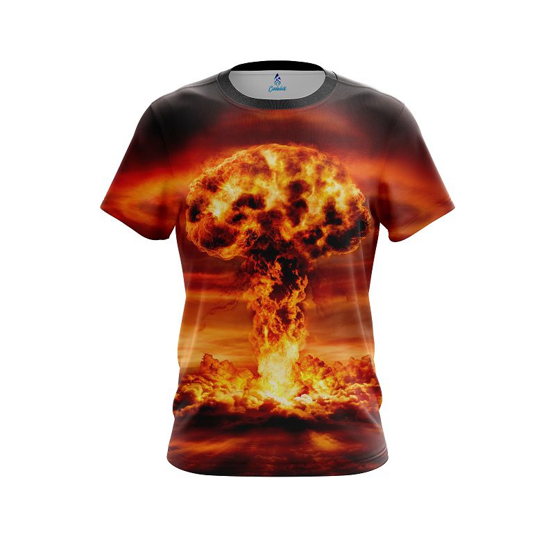 Plain Nuke Explosion CoolWick Bowling Jersey