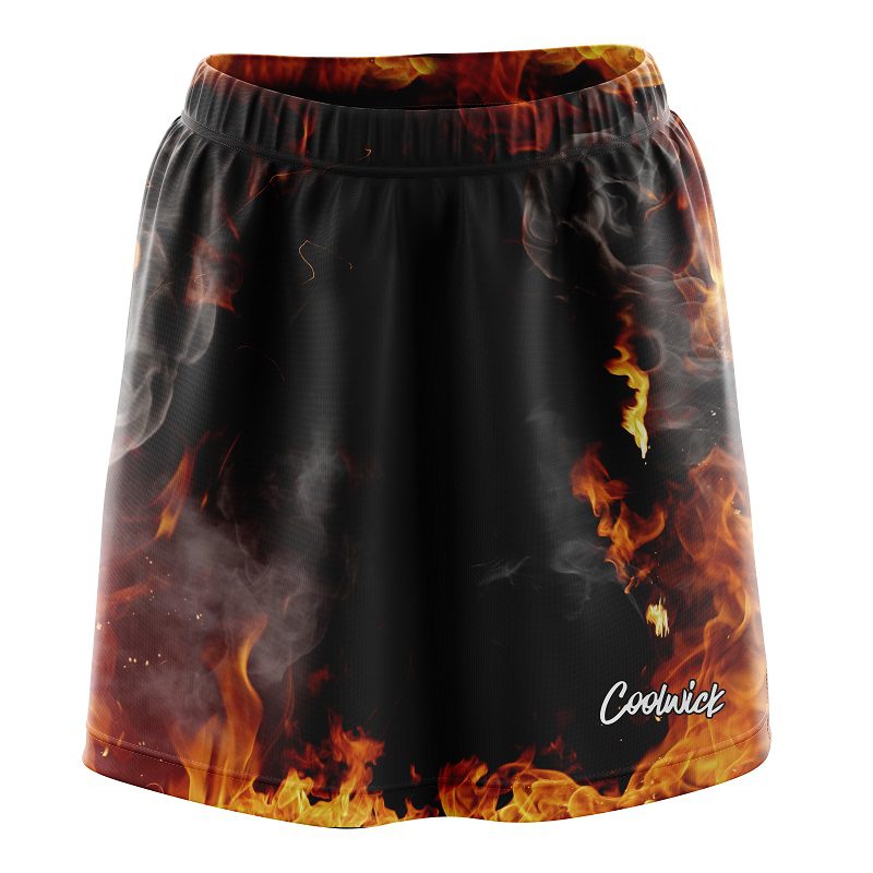 Orange Flame CoolWick Bowling Skort