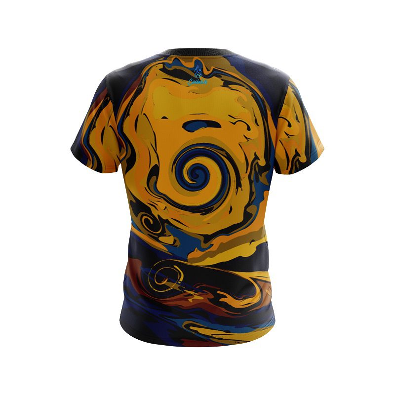 Plain Painted Vortex Moon CoolWick Bowling Jersey - Image 2