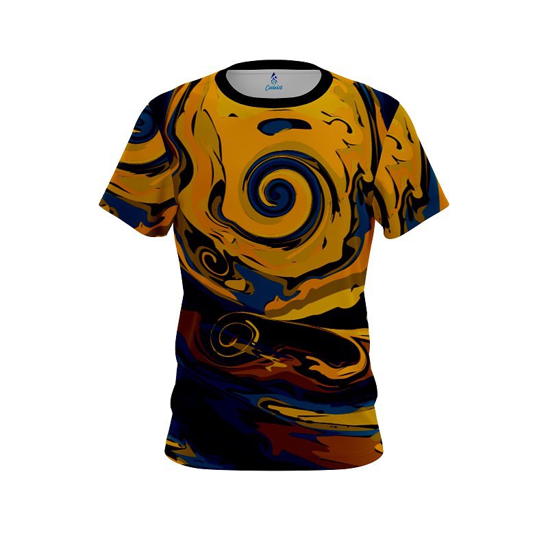 Plain Painted Vortex Moon CoolWick Bowling Jersey