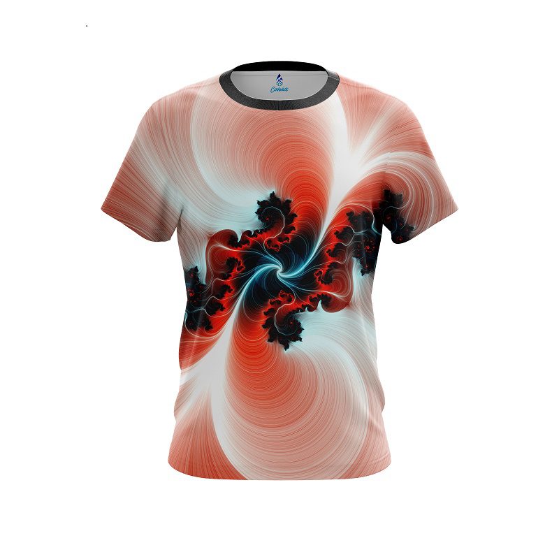 Plain Peach Motion Vortex CoolWick Bowling Jersey