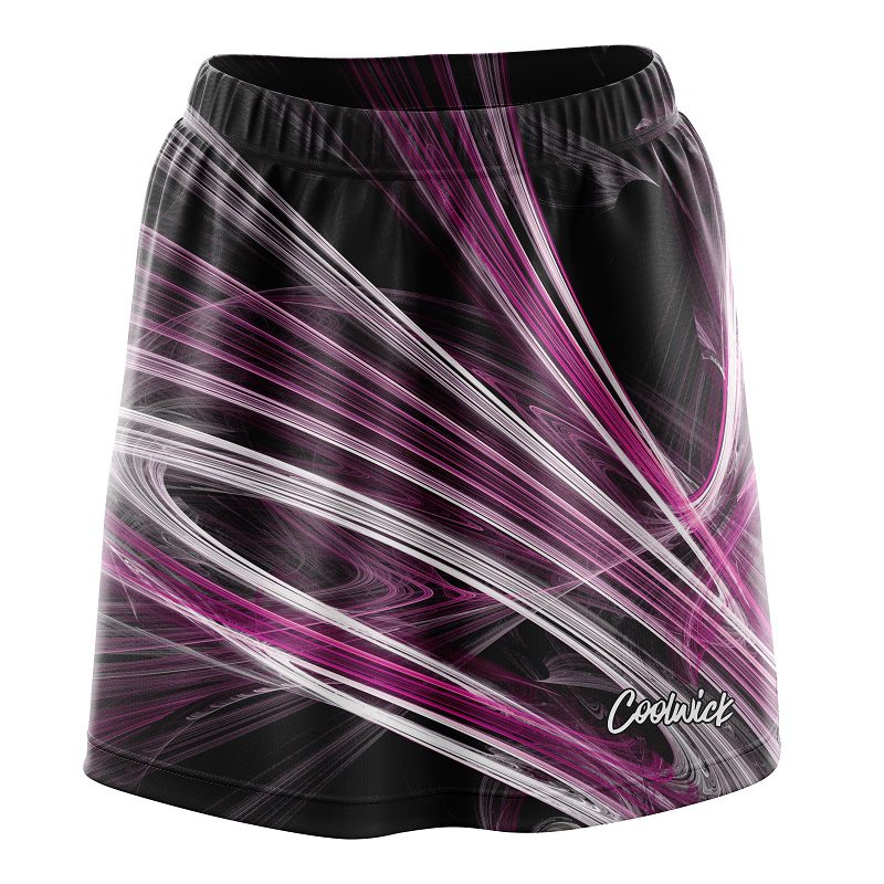 Pink Motion Swirl CoolWick Bowling Skort