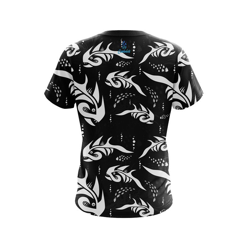 Plain Piranha Escape CoolWick Bowling Jersey - Image 2