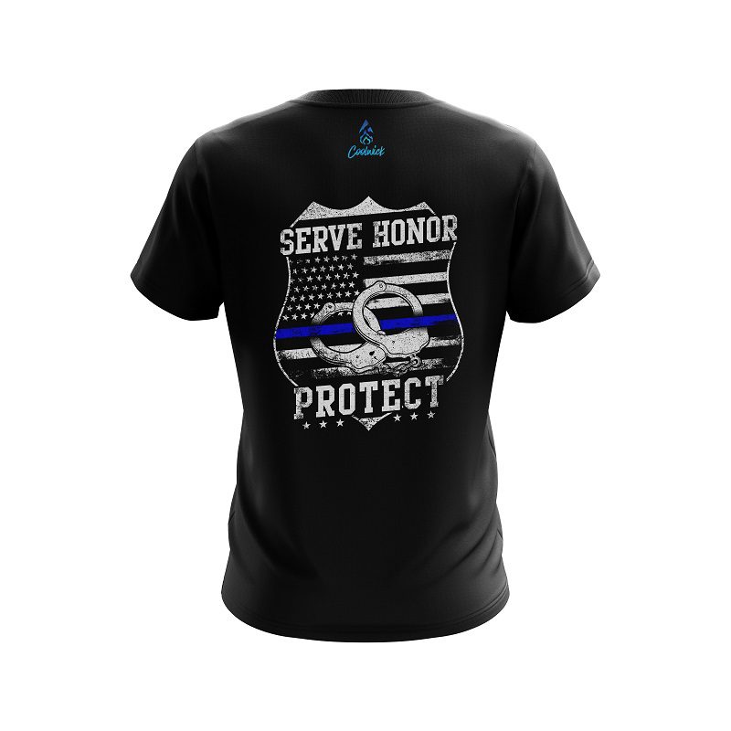 Plain Police Protect CoolWick Bowling Jersey - Image 2