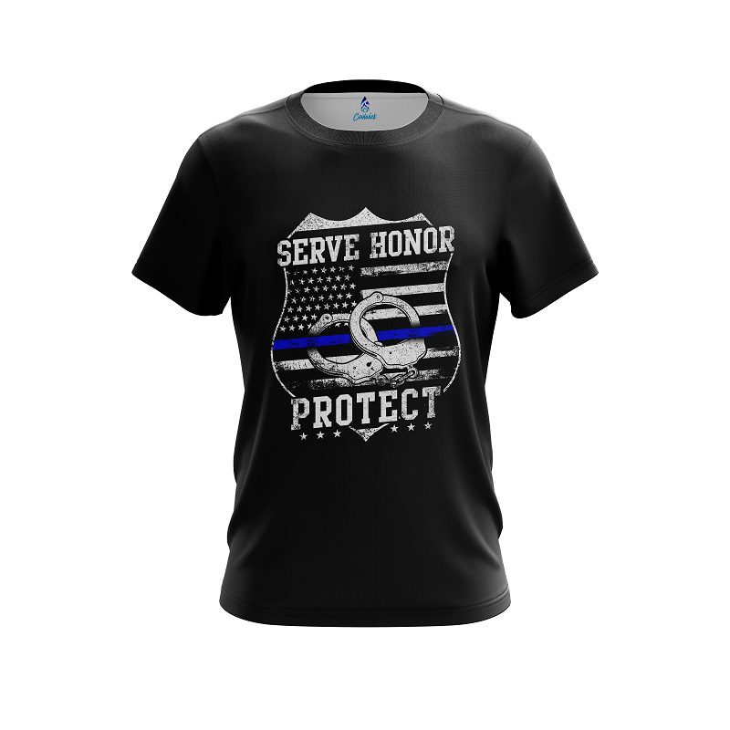 Plain Police Protect CoolWick Bowling Jersey