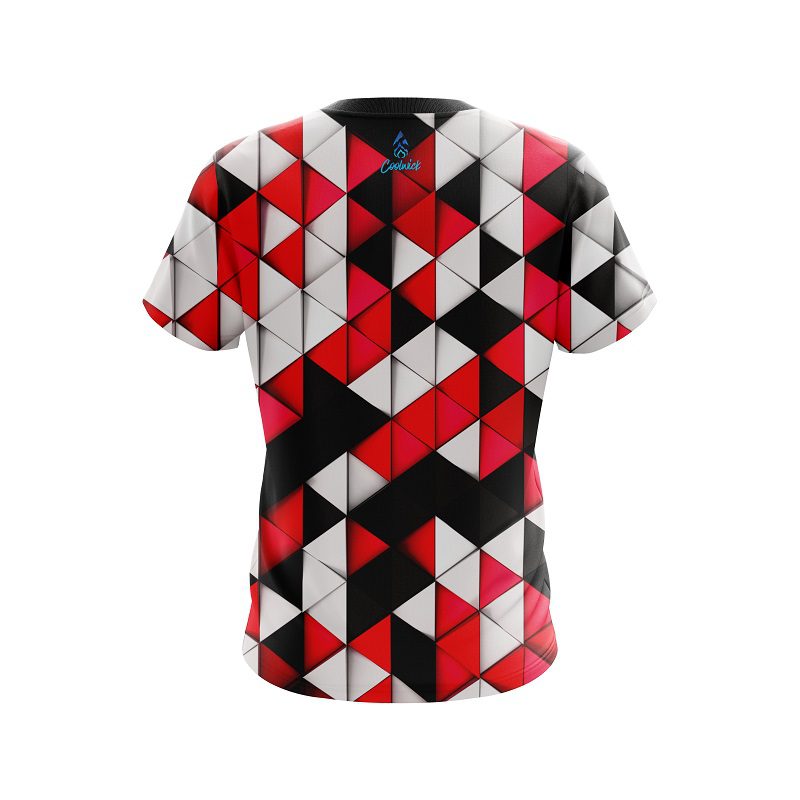 Plain Prism Red CoolWick Bowling Jersey - Image 2