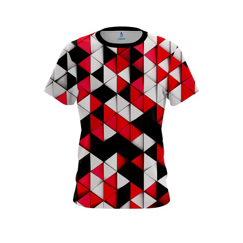 Plain Prism Red CoolWick Bowling Jersey