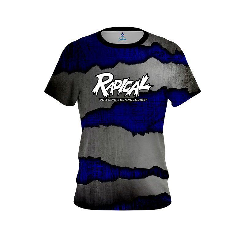 Radical Blue Rigid Steel CoolWick Bowling Jersey