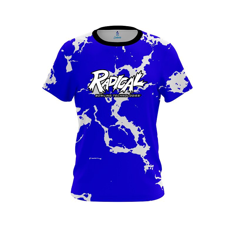 Radical Blue Shock CoolWick Bowling Jersey