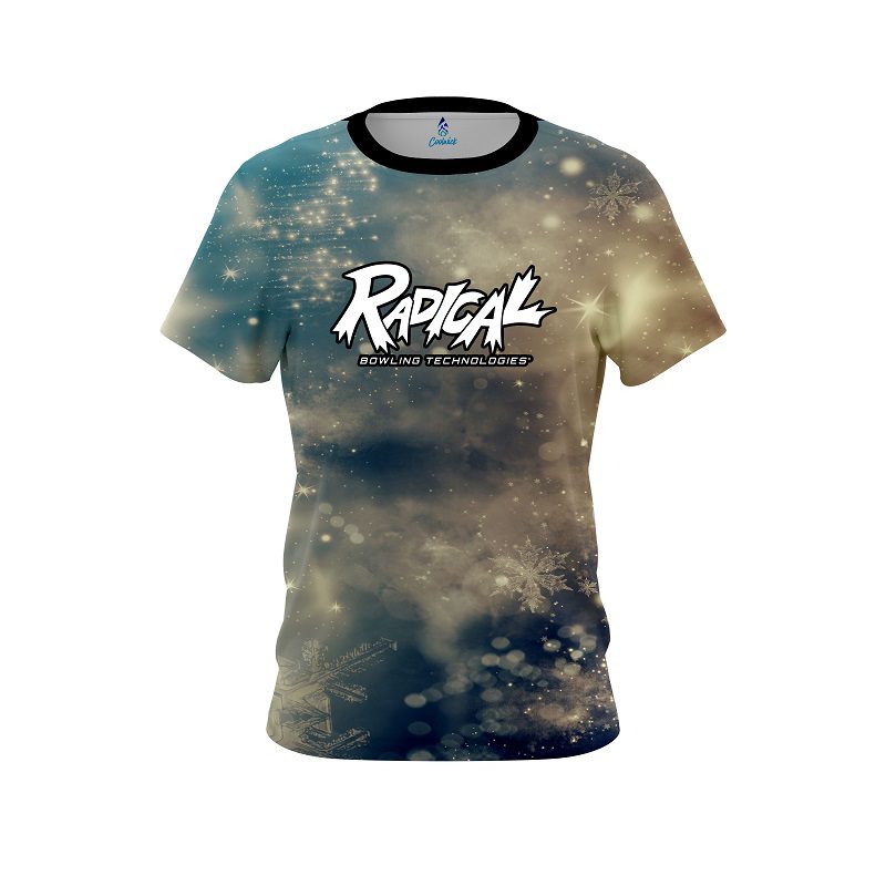 Radical Blurred Snowflakes CoolWick Bowling Jersey