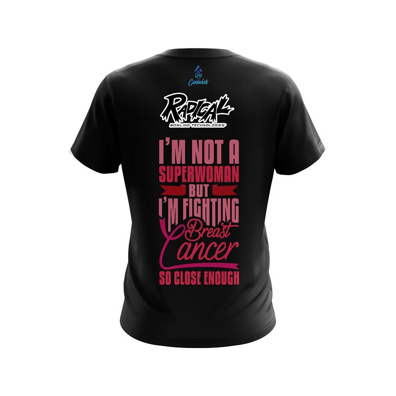 Radical Breast Cancer Superwoman CoolWick Bowling Jersey - Image 2
