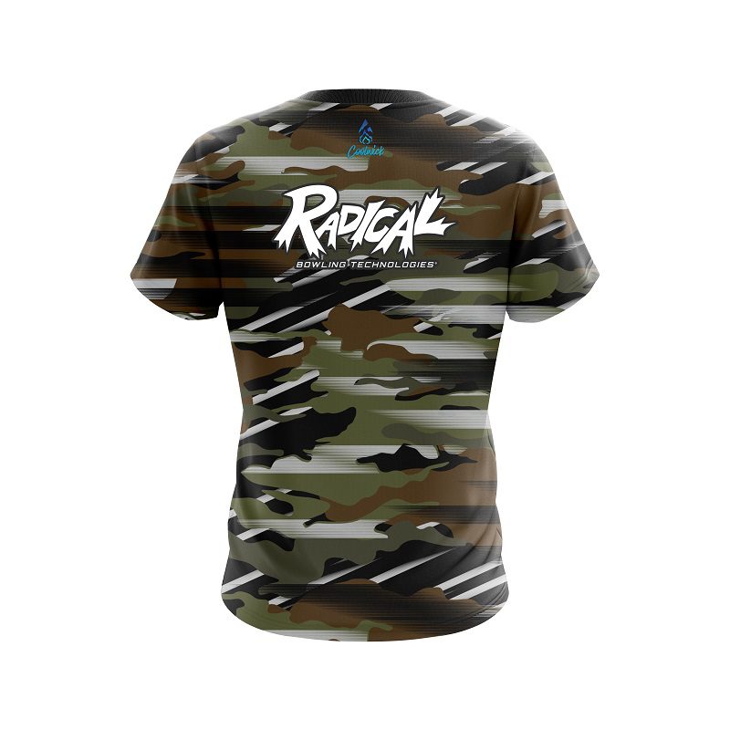 Radical Camo Grunge CoolWick Bowling Jersey - Image 2