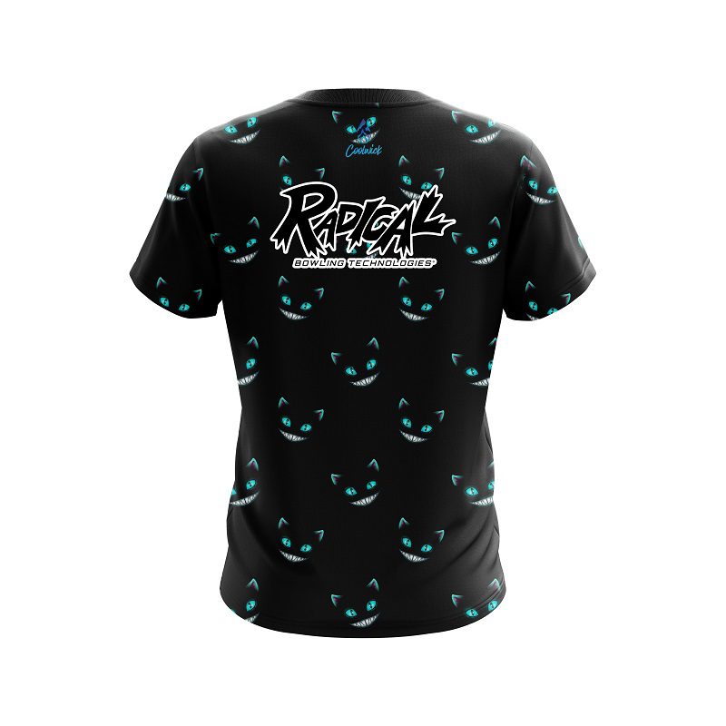 Radical Cheshire Midnight Cat CoolWick Bowling Jersey - Image 2
