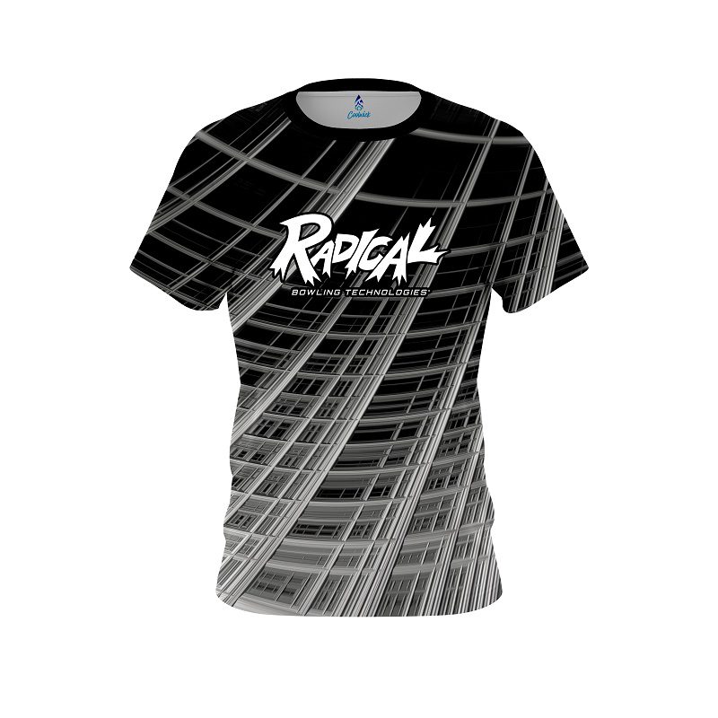 Radical Chrome Wavy Dimension CoolWick Bowling Jersey