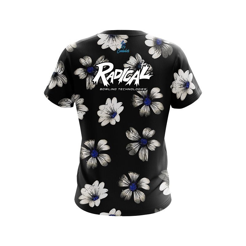 Radical Daisy Blue CoolWick Bowling Jersey - Image 2
