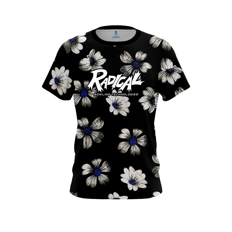 Radical Daisy Blue CoolWick Bowling Jersey