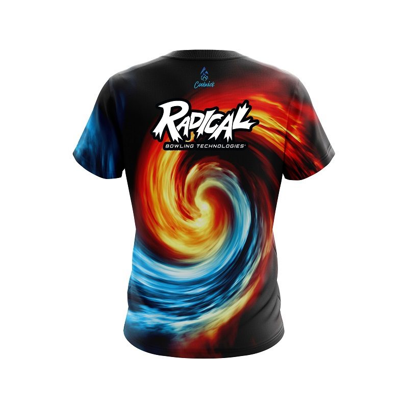 Radical Fire And Ice Vortex CoolWick Bowling Jersey - Image 2