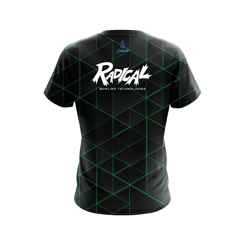 Radical Geo Green CoolWick Bowling Jersey - Image 2