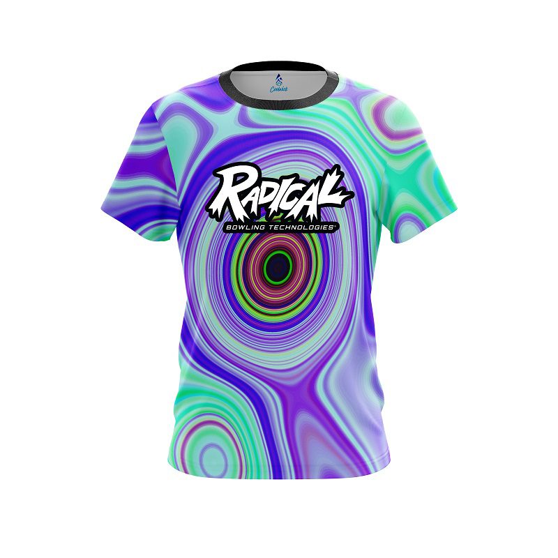 Radical Hypnotic Swirl CoolWick Bowling Jersey