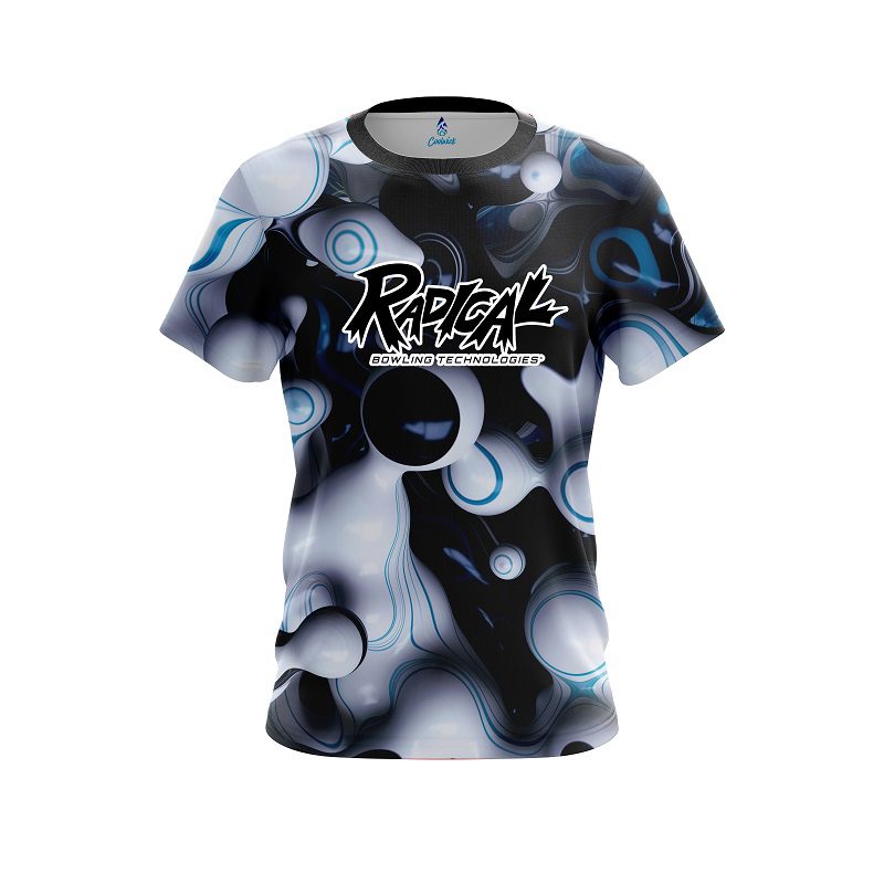 Radical Paint Swirl Blob CoolWick Bowling Jersey