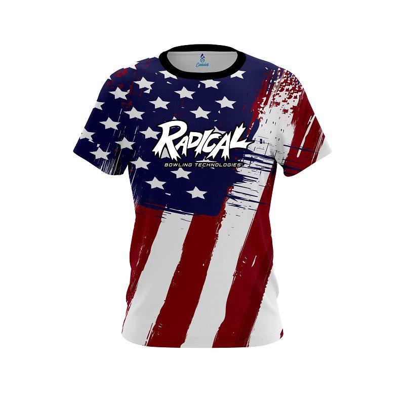 Radical Painted Flag CoolWick Bowling Jersey
