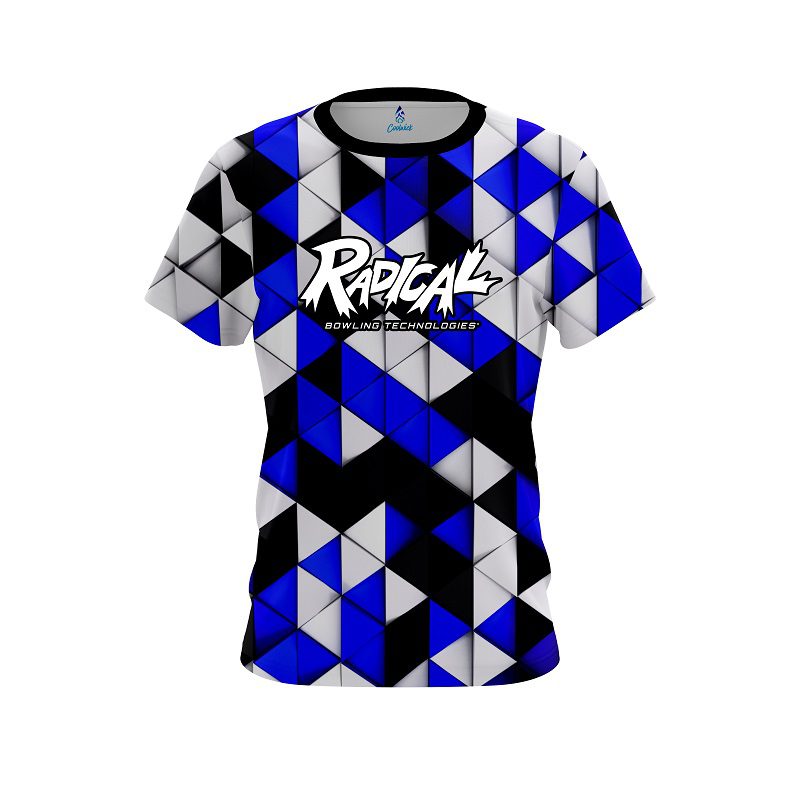 Radical Prism Blue CoolWick Bowling Jersey