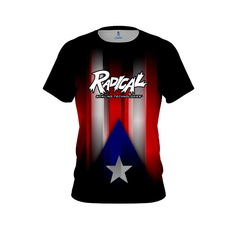 Radical Puerto Rico Flag CoolWick Bowling Jersey