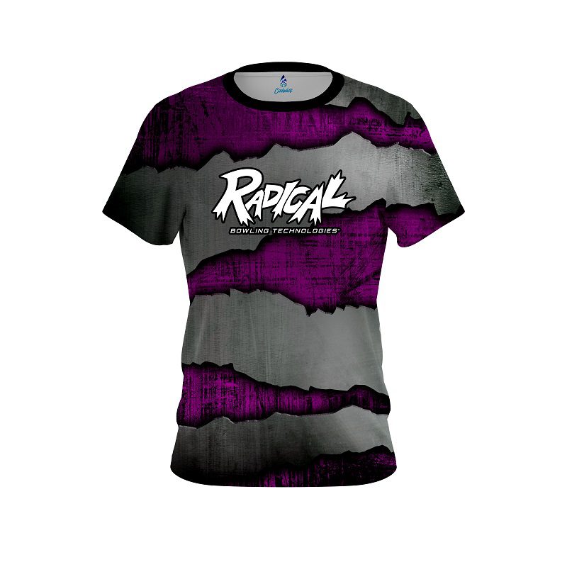 Radical Purple Rigid Steel CoolWick Bowling Jersey