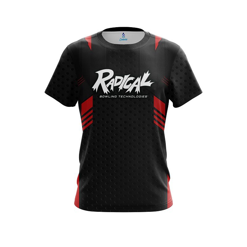 Radical Red Steel CoolWick Bowling Jersey