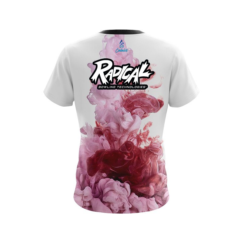 Radical Red ink Splash CoolWick Bowling Jersey - Image 2