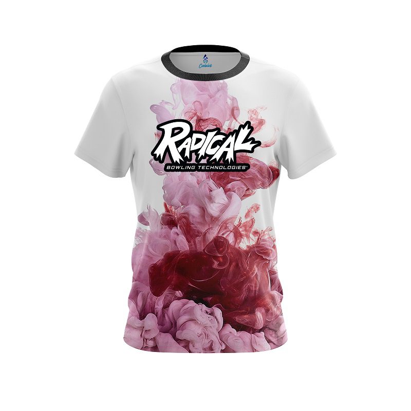 Radical Red ink Splash CoolWick Bowling Jersey