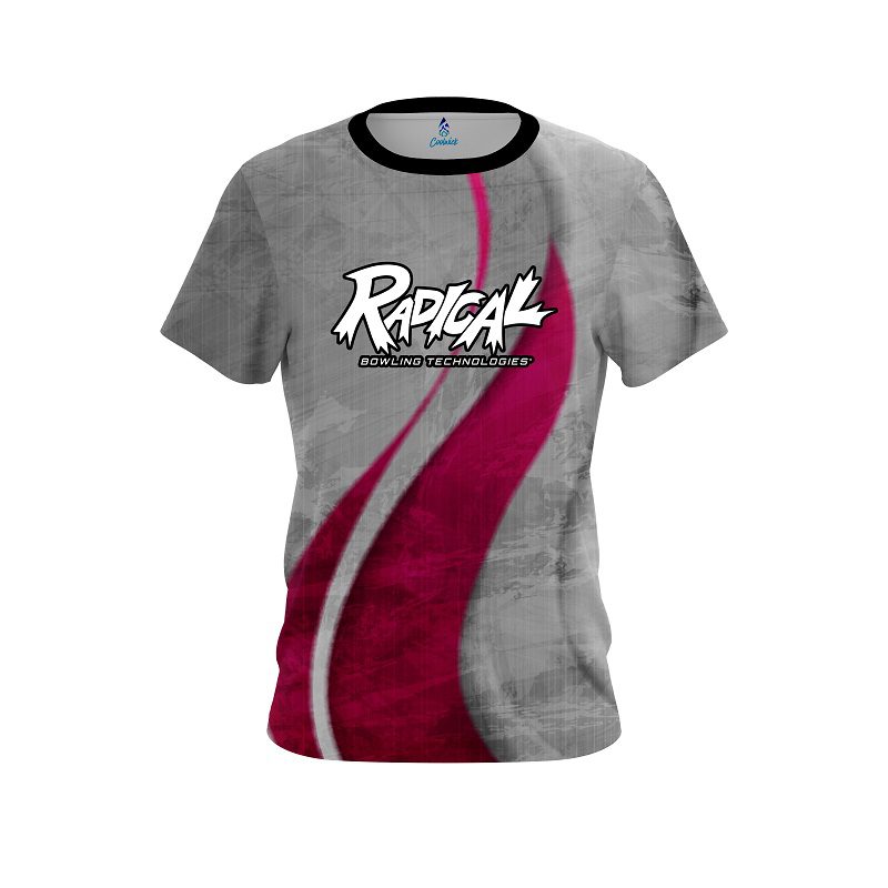 Radical Rough Edges Pink CoolWick Bowling Jersey