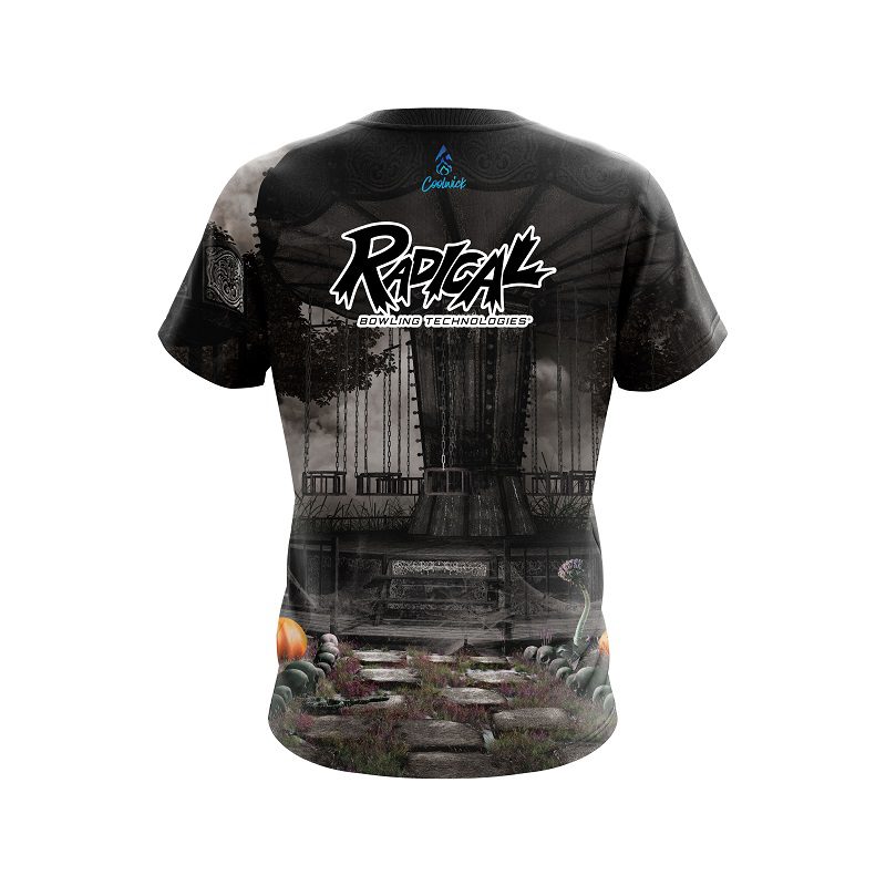 Radical Spooky Carnival Carousel CoolWick Bowling Jersey - Image 2