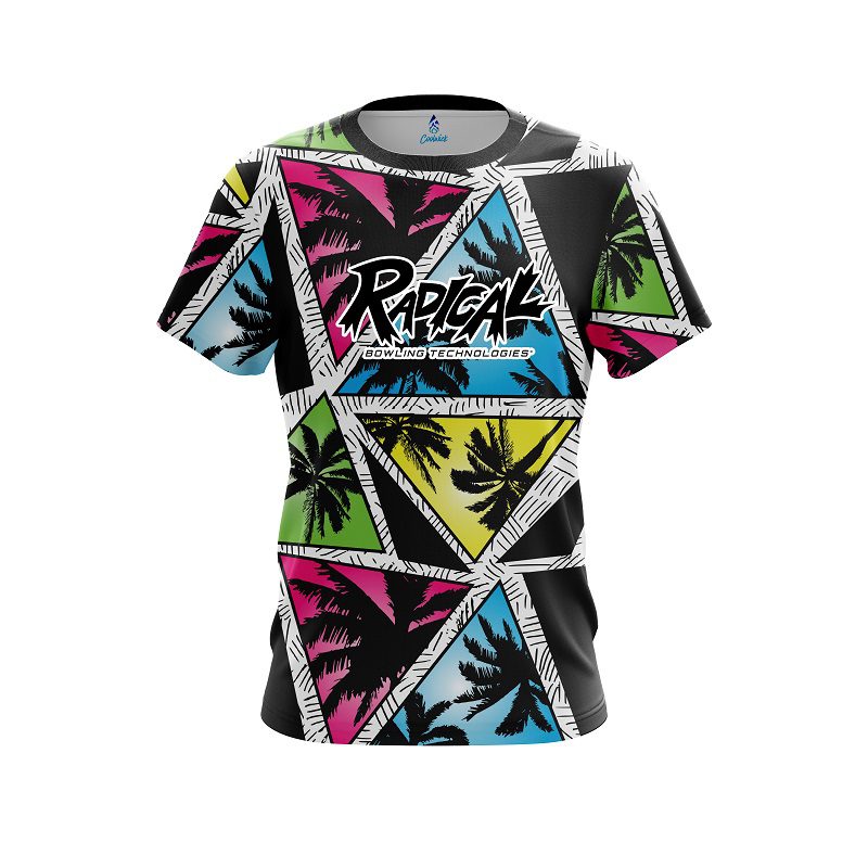 Radical Summer Palms CoolWick Bowling Jersey
