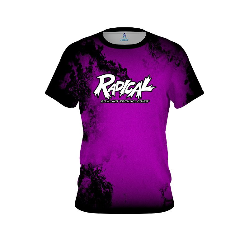Radical Toxic Rugged Smoke Purple CoolWick Bowling Jersey