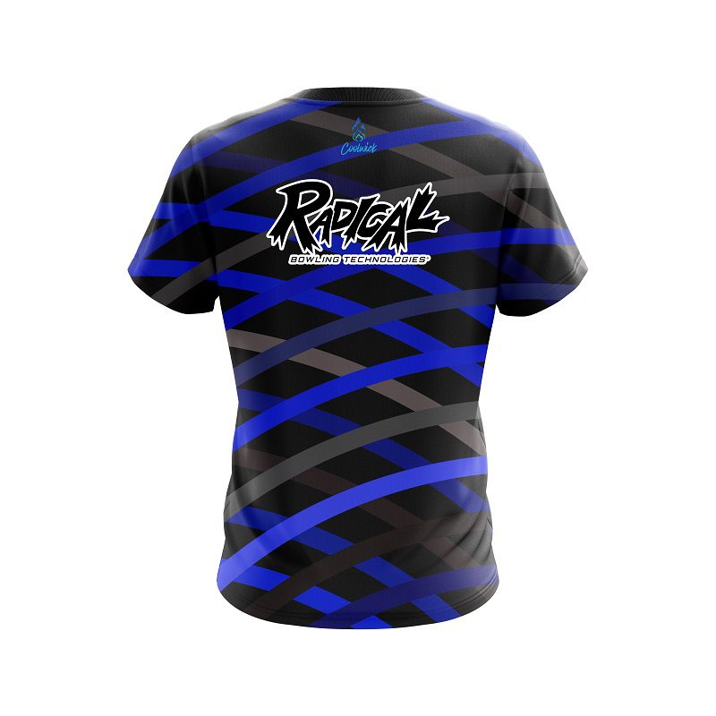 Radical Turmoil Blue CoolWick Bowling Jersey - Image 2