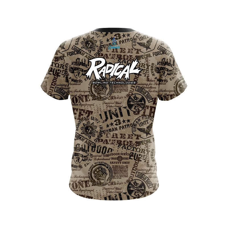 Radical Urban Military Grunge CoolWick Bowling Jersey - Image 2
