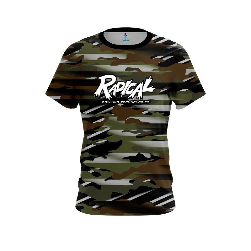Radical Camo Grunge CoolWick Bowling Jersey