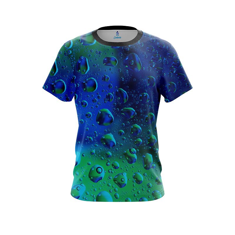 Plain Rain Drop CoolWick Bowling Jersey