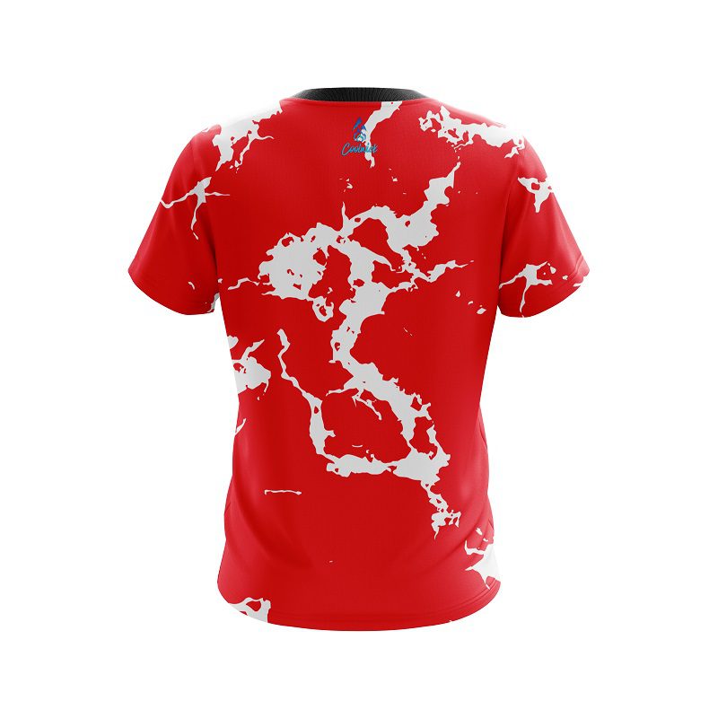 Plain Red Shock CoolWick Bowling Jersey - Image 2