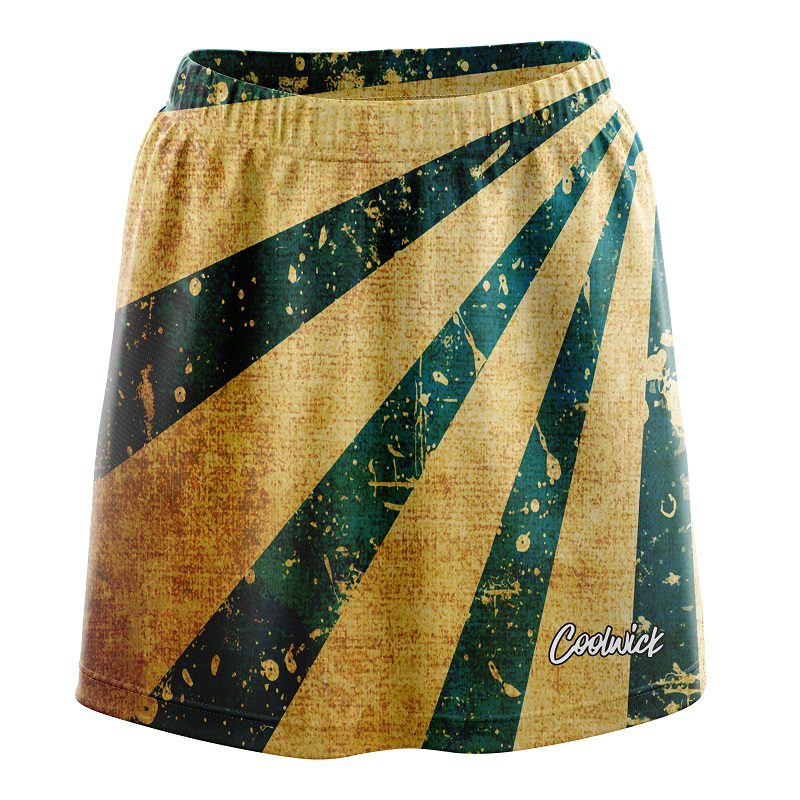 Retro Grunge 2 CoolWick Bowling Skort