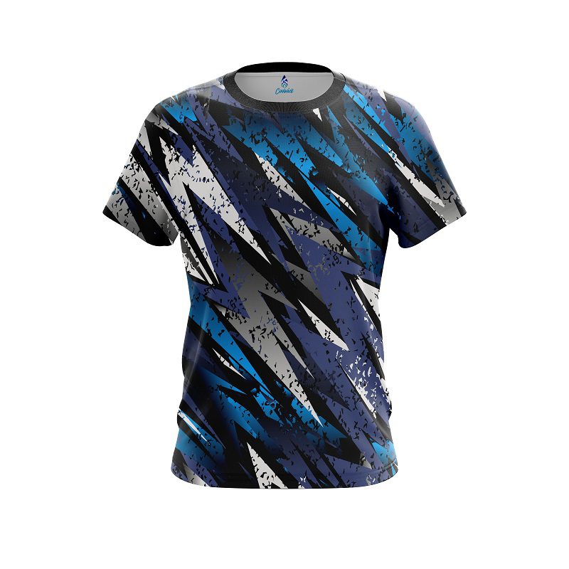 Plain Retro Zig Zag CoolWick Bowling Jersey