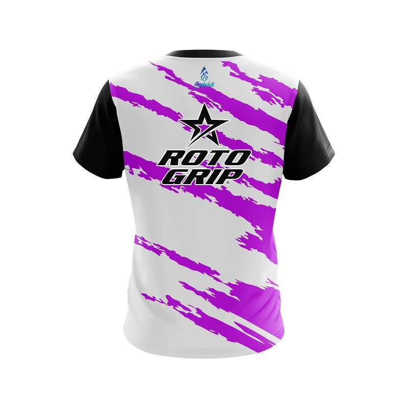 Roto Grip Athlete Bolt Purple CoolWick Bowling Jersey - Image 2